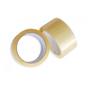Ruban adhésif d'emballage BOPP 48 mm/66 m brun/transparent