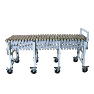 Convoyeur à rouleaux extensible en acier inoxydable